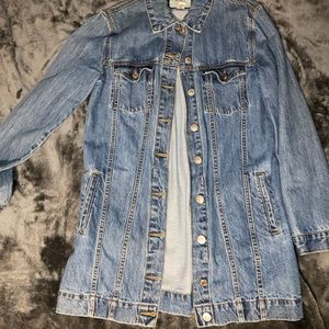 Long denim jean jacket. Forever 21 size small